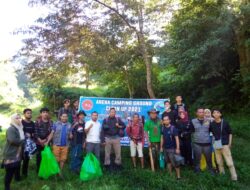 Didukung BPPD Lotim, Rinjani Expedition Team Gelar Clean Up di Tereng Wilis