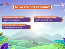 Tiga Desa di NTB Masuk 50 Desa Wisata Terbaik ADWI 2021