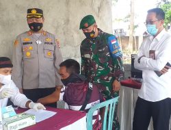 Jajaran Polres, Kodim, dan Pemda Lombok Timur Monitor Vaksinasi Presisi Merdeka di Masbagik