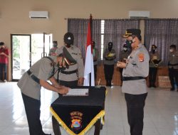 Kapolsek Terara Berganti, Sertijab Dipimpin Langsung Kapolres Lotim