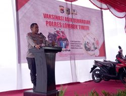 KAPOLDA NTB Apresiasi POLRES Lotim atas Capaian Vaksinasi 81 Persen