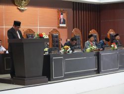 Wabup Hadiri Sidang Paripurna Penjelasan Kepala Daerah atas Pengajuan Dua Raperda