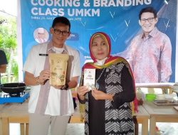 Menparekraf Sandiaga Salahudin Uno menghadiri Acara Cooking & Branding Class UMKM Lombok