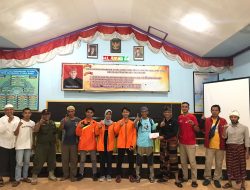 Kepala Desa MUB Melepas Tiga Atlet Karate
