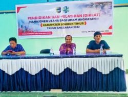 Dinas Koperasi dan UKM Lotim Gelar Diklat Manajemen Usaha Bagi UMKM