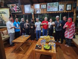 Takzim ke Senior Partai, Rieke Diah Pitaloka Silaturahmi ke Rachmat Hidayat sebelum Hadiri Kuliah Umum FH UNRAM