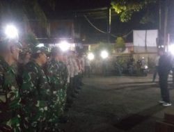 Jaga Keamanan Pergantian Tahun, Polsek Masbagik Gelar Apel Gabungan Tiga Pilar