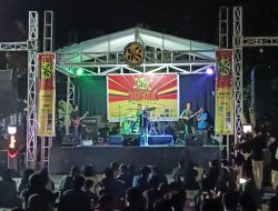 Sebanyak 15 Grup Band tampil di Art’mel Bedait Malik, di Lapangan Tenis Aikmel Lombok Timur