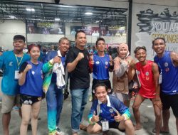 Tiga Emas Disumbangkan Cabor Muathay untuk Lombok Timur pada Porprov 2023