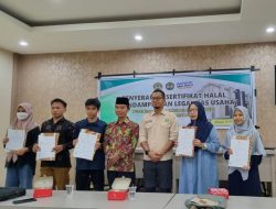 Sertifikat Halal Diberikan kepada Binaan PIIB dan Pendampingan Legalitas Usaha Tahap 2