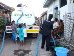 MRI Lotim Bekerjasama dengan Bank NTB Syariah Salurkan Bantuan Air Bersih untuk Warga Di Desa Selaparang
