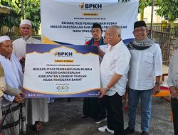 Rachmat Hidayat Bantu Bangun Kubah Masjid Darussalam Batukliang