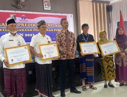 Pemda Lombok Timur Terima Anugerah Predikat Penilaian Terbaik Kepatuhan Penyelenggaraan Pelayanan Publik 2024