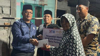 Ir. Afuani Salurkan Klaim KTA Perindo Berasuransi Kepada Warga yang Terkena Musibah