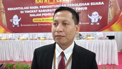 KPU Lotim Mulai Gelar Rapat Rekapitulasi Hasil Penghitungan Perolehan Suara Tingkat Kabupaten