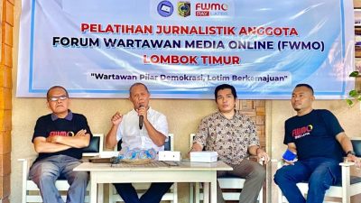Tingkatkan Kapasitas Anggota, FWMO Lotim Gelar Pelatihan Jurnalistik