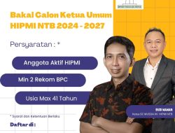 HIPMI NTB Mencari Ketua Umum Baru, I Putu Dedy Saputra Harap Adanya Keberlanjutan