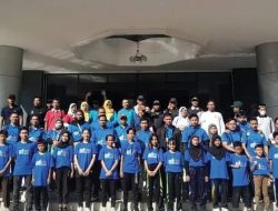 Lepas Atlet O2SN, Sekdis Pora Lombok Timur Ingatkan Atlet untuk Agar Tetap Jaga Semangat Juang dan Sportifitas