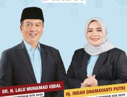 Pasangan Iqbal-Indah Resmi Mendapat Dukungan dari Partai Gerindra pada Pilkada NTB
