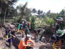 Pembangunan Talud Program TMMD di Desa Kesik Segera Rampung