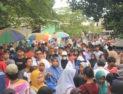 Membuka Rangkaian Kegiatan Festival Gerabah ke-2 Masbagik Timur, Karang Taruna Gerabah Makmur Gelar Jalan Sehat