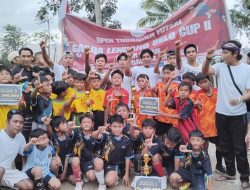 Menang Tipis, SDN 2 Desa Kilang A Kalahkan Rivalnya pada Open Turnamen Futsal Garda Lendang Belo Cup II Tahun 2024