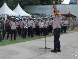 Kapolres Lombok Timur Memimpin Langsung Pengamanan Kampanye Akbar Iqbal-Dinda di Lapangan Umum Gotong Royong Masbagik