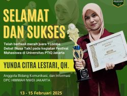 Kader HIMMAH NWDI Jakarta Citra Lestari Raih Juara 1 Lomba Debat di Festival Mahasiswa Se-Jabodetabek