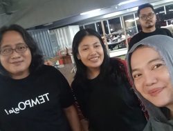 SKUAD INDEMO Beri Dukungan Moril kepada Jurnalis Tempo Korban Teror
