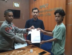 Aliansi Pemuda dan Masyarakat Lombok Timur Menggugat, Menyampaikan Pemberitahuan Aksi Demonstrasi ke POLRES Lombok Timur Terkait Proyek Pembangunan Gedung BPKB Lombok Timur