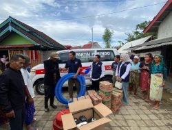 Ringankan Beban Korban Banjir di Desa Ekas, DPD Perindo Lombok Timur Salurkan Bantuan Pompa Air dan Logistik