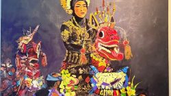 Karya ‘Praje’ Ali Nusantara Dibeli Wakil Bupati Lombok Timur di Pembukaan Pameran Elaborasa