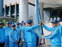 Lepas Kontingen Porprov XII NTB, Bupati Lotim Janjikan Bonus bagi Peraih Medali Emas